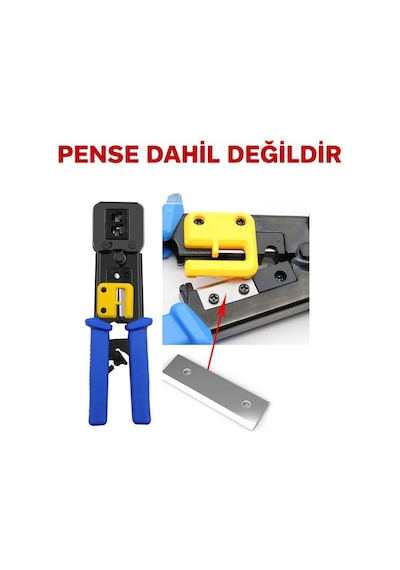 5 Adet - Yeni Nesil Rj45 Ez Konnektör Sıkma Pensesi Bıçağı - Yedek Bıçak Pense Dahil Değildir