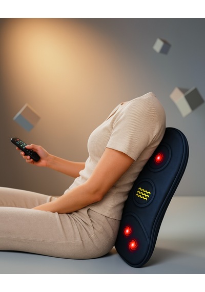 Isıtmalı Titreşimli Bel Masaj Minderi Ergonomik Tasarım Diğer