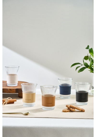 Karaca  Leather Cool Touch Latte Bardağı 210 Ml Lacivert