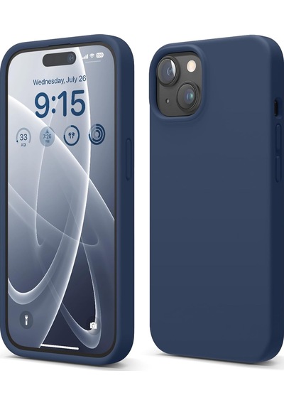 Apple Uyumlu iPhone 15 İle Telefon Kılıfı Kadife Iç Yüzey Soft Tasarım Lansman Kılıf Açık Pembe