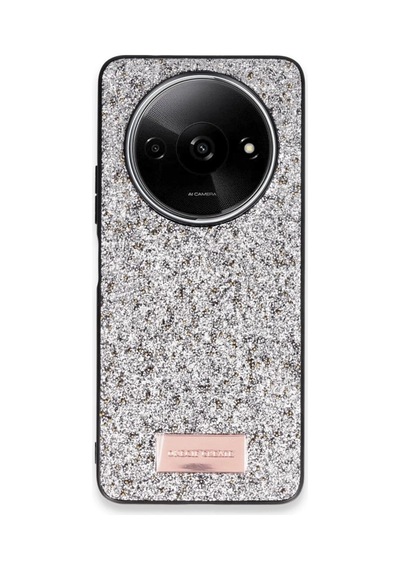 Onegif Xiaomi Redmi A3 4g Bright Simli Kapak - Gümüş 0.2M-Çok Renkli