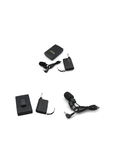 Yakıt Klipli Mikrofonlu Kablosuz Fm Verici Ve Alıcı Kiti, 6.3mm Stereo Mikrofon Sistemi
