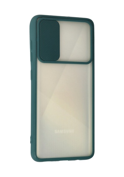 Galaxy A71 Kılıf Palm Buzlu Kamera Sürgülü Silikon - Yeşil