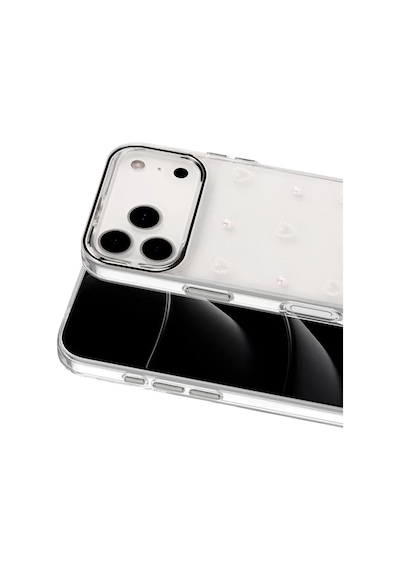 Newface Apple İphone 17 Pro Fiyonk Desenli Kapak - Desen 10 Şeffaf