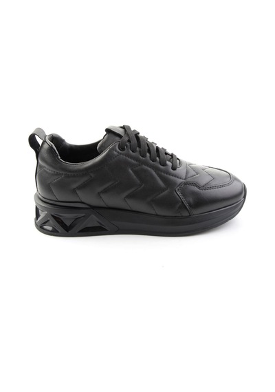 Bambi Siyah Napa Hakiki Deri Erkek Sneaker E01774033343