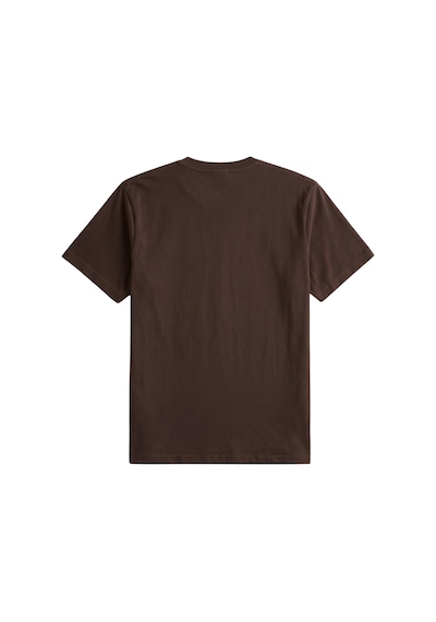 Genius Store Erkek Siyah Tişört %100 Pamuk Süprem Basic Tişört Bisiklet Yaka Nakışlı T-shirt Erkek-nakışlı Kahverengi