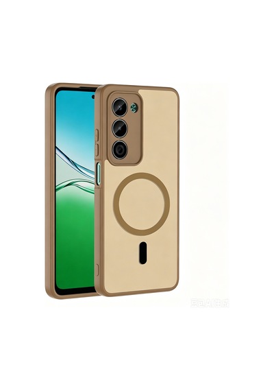 Redmi 15 Kılıf M-safe Şarj Özellikli Zore Babet Kapak - Kahverengi