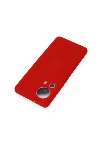 Ilkeshop Newface Xiaomi Mi 13 Lite Kılıf Nano İçi Kadife Silikon - Kırmızı