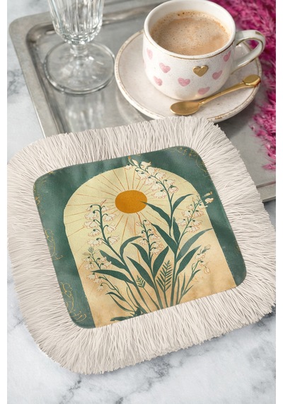 Güneş Çiçekli Saçaklı Bohem Sunum Peçetesi - Vintage Rustik Yeşil Sarı Krem Bardak Altlığı Mendil Adaçayı Koyu Gri Güneş Çiçekli Saçaklı Bohem Sunum Peçetesi - Vintage Rustik Yeşil Sarı Krem Bardak Altlığı Mendil Adaçayı Koyu Gri