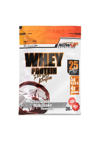 Whey Protein Saşe 30x36 Gr Tek Kullanımlık Çilek & Çikolata Aromalı 25g Protein Çilekli