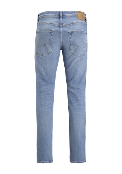 Jack & Jones Erkek Tapered Fit Normal Bel Jean - Mike - 12221866 Blue Denim