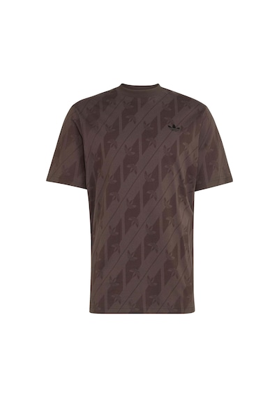 Auco Adidas Erkek Günlük T-shirt Monogram Aop Te Ia4531 Kahverengi