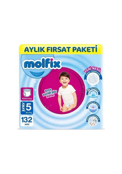 Külot Bez 5 Beden Junior Aylık Fırsat Paketi 132 Adet