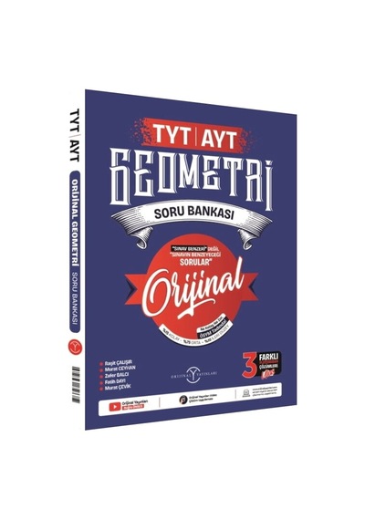 Orijinal Yayınları Tyt - Ayt Matematik - Geometri Soru Bankası Set 3 Kitap