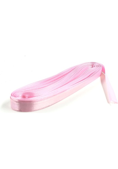 Abarta Saten Kurdele 10mm 1cm %100 Polyester 10mt Renk Seçeneği Açık Pembe