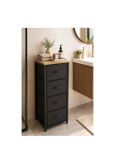 4 Çekmeceli Metal Banyo Dolabı, Çok Amaçlı Organizer Ve Pratik Düzenleyici Açık Kahve 4 Çekmeceli Metal Banyo Dolabı, Çok Amaçlı Organizer Ve Pratik Düzenleyici Açık Kahve
