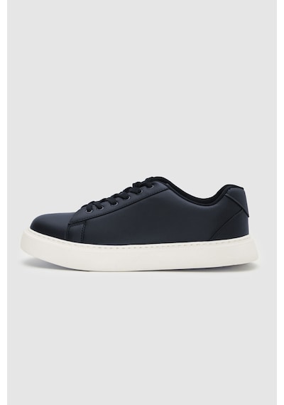 D's Damat 0EC09ORT0378 Lacivert Kalın Beyaz Tabanlı Bağcıklı Sneaker Ayakkabı Lacivert