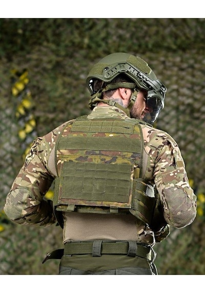 Single Sword Kasırga Tactical Balistik Plaka Takılabilen Açık Cepli Hücum Yeleği Multicam