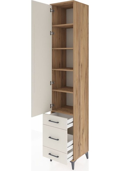 Hyperion Dolap 5 Raflı 3 Çekmeceli Tek Kapaklı 44x44x243 Çam-aytaşı Atlas Çam Hyperion Dolap 5 Raflı 3 Çekmeceli Tek Kapaklı 44x44x243 Çam-aytaşı Atlas Çam