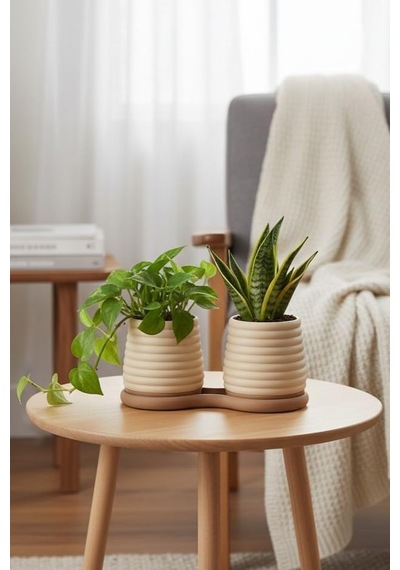Pair İkili Saksı Seti