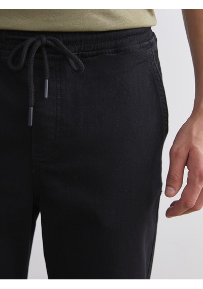 Lcw Jeans Siyah 700 Straight Fit İçi Polarlı Kışlık Erkek Jean Pantolon