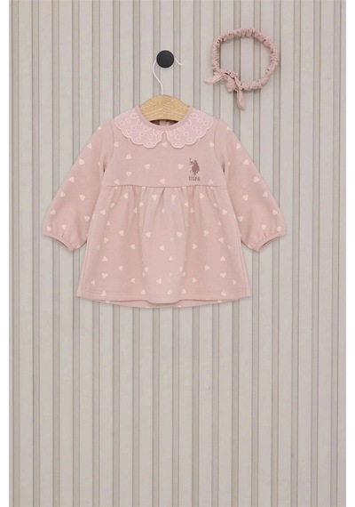 U.S. Polo Assn. Kız Bebek 2lı Takım - Toz Pembe Toz Pembe
