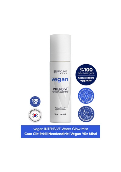 3w Clınıc Cam Cilt Görünümü Yaratan Vegan Nemlendirici Yüz Misti 3W CLINIC Vegan Water Glow Mist 100ml