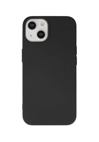 Newface Apple iPhone Uyumlu  14 Kılıf Nano İçi Kadife Silikon - Siyah