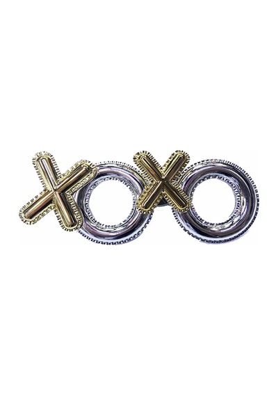 Mey İthalat Gümüş Renk Xoxo Yazılı Parti Gözlüğü 17x7 Cm Diğer