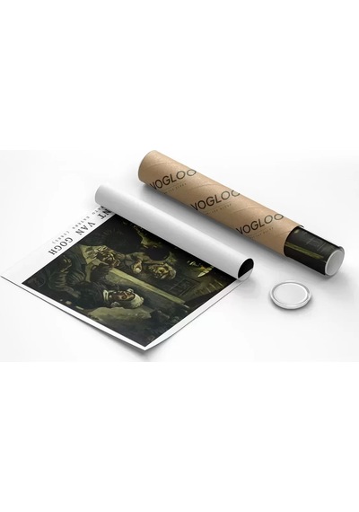 Çerçevesiz Poster Vincent Van Gogh Patates Yiyenler