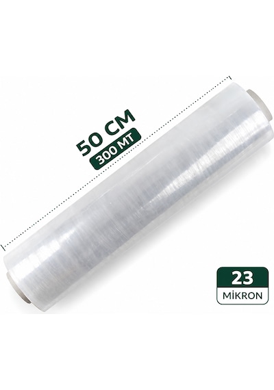 Streç Film 23 Mikron 50 Cm 300 Mt 50x300