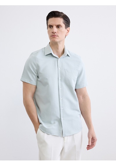 Lcw Busıness Yeşil Regular Fit Desenli Erkek Gömlek