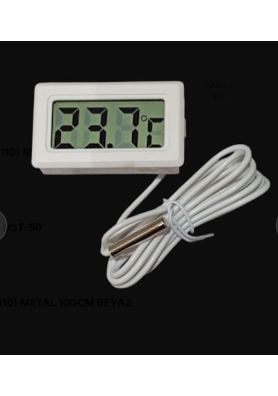 Termometre Tpm-10 -50/+110 Metal 150cm Beyaz -50/+110