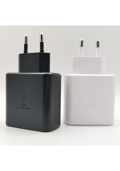 Siyah Samsung Şarj Cihazı İçin 45w Süper Hızlı Şarj Samsung Galaxy S23 S22 S21 S20 Not 10 Artı S20 Not 20 Ultra 5g S20+ Note10+