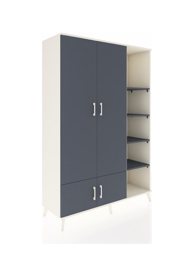 Hyperion Dolap 6 Raflı 4 Kapaklı Tek Askılı 132x44x195 Aytaşı-antrasit/antrasit Antrasıt/antrasıt Hyperion Dolap 6 Raflı 4 Kapaklı Tek Askılı 132x44x195 Aytaşı-antrasit/antrasit Antrasıt/antrasıt