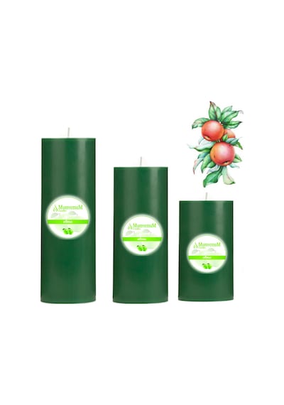 Big Elma Kokulu Set Mum Çap 7 Cm Yeşil