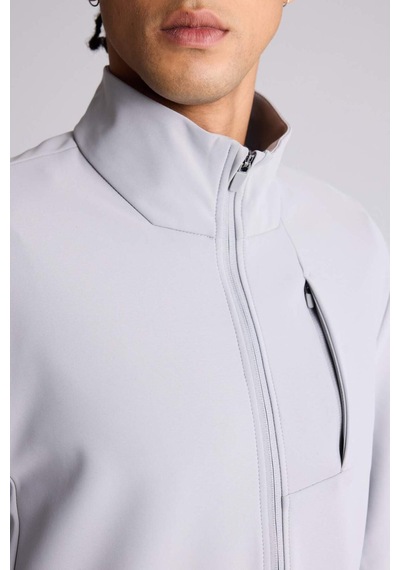 Defacto Defactofit Standart Fit Dik Yaka Fermuarlı Sweatshirt F7635ax25augr454 Gri