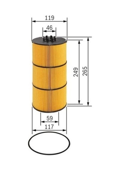 Bosch Yağ Filtresi Elemanı F026407192