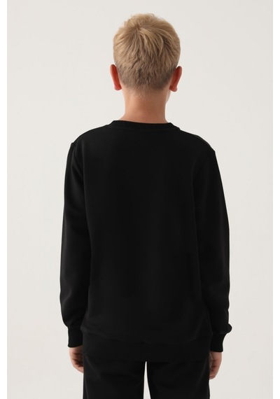 Kappa Erkek Çocuk Siyah Sweatshirt 5274-40880