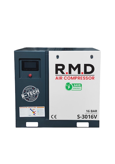 R.m.d Kompresör 16 Bar 30 Hp Invertörlü Vidalı Hava Kompresör Tek Makine Üs-30v