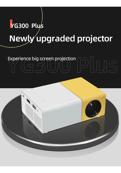 YG300 Plus 1280x720 80 ANSI Lümen Mini Projeksiyon Cihazı