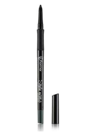Flormar Stylematic Mat Bitişli & Suya Dayanıklı Asansörlü Göz Kalemi S08 Serious Green