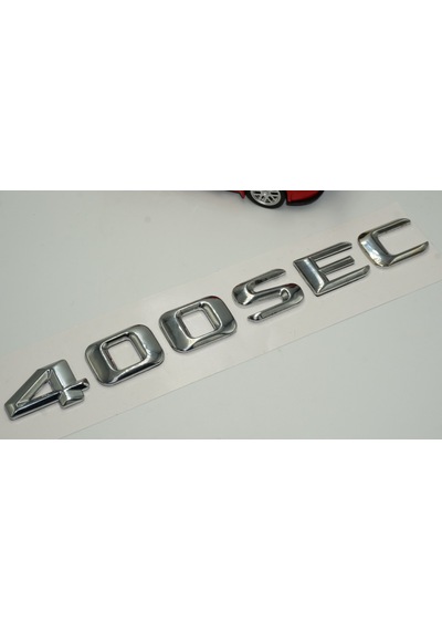 Benz 400 SEC Bagaj Krom Metal 3M 3D Yazı Logo