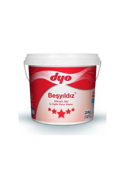 Dyo Beşyıldız Silikonlu Iç Cephe Boyası 10Kg Dyo Beşyıldız Silikonlu Iç Cephe Boyası 10Kg