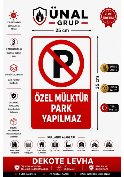 Yangın Anında Asansörü Kullanmayın Uyarı Levhası 25x35 Cm İş Güvenliği Tabelası Dekota Pvc