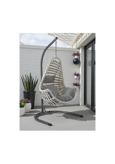 Seferihisar Tek Kişilik Rattan Salıncak 135 135 Beyaz Seferihisar Tek Kişilik Rattan Salıncak 135 135 Beyaz