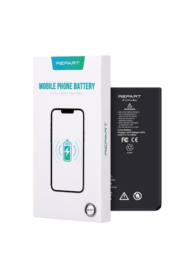 İphone 12 Pro Max Uyumlu Güçlendirilmiş Yüksek Kapasite Batarya - 4350 Mah