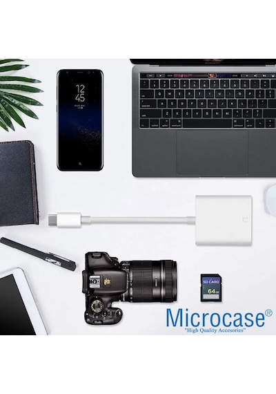 Type-c To Sd-microsd Kart Okuyuculu Kamera Adaptörü Al4116