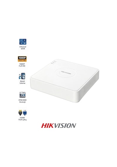 Ds-7104hghı-m1 Mini Dvr 4 Kanal Güvenlik Sistemi Kayıt Cihazı