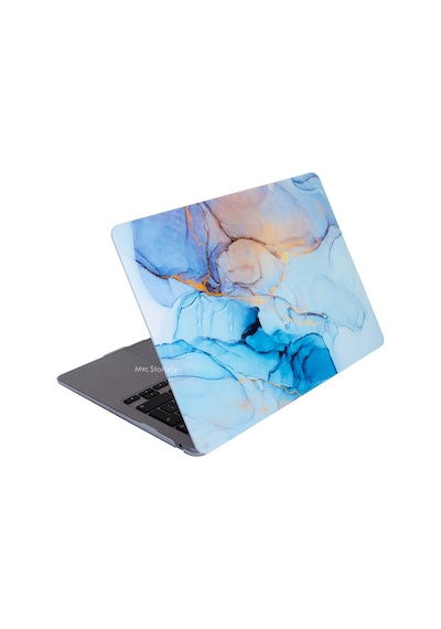 Apple Uyumlu MacBook Pro Kılıf 13 İnç M1-m2, Marble14nl Type-c'li Model A2338 A2289 A2251 A1706-08 A1989 A2159 İle Açık Mavi